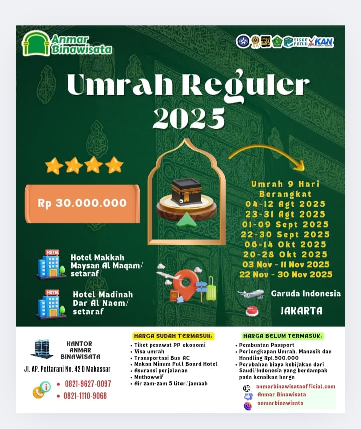 Umrah Reguler Start Jakarta *4